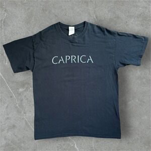 Caprica T Shirt Syfy Imagine Greater Size Large Black Gildan Ultra Cotton Mens‎